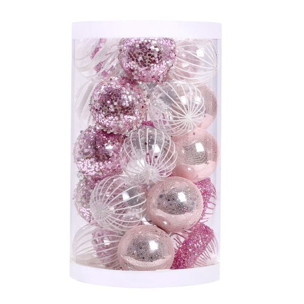25pcs Christmas Decorations, 6cm Xmas Tree Hanging Ball Xmas