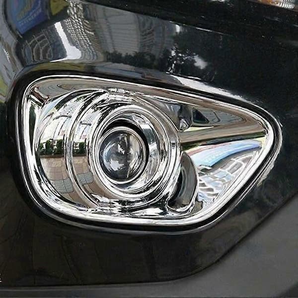 Krom Silver Främre Dimljus Lampa Kåpa Ram för Compass 2011-2014
