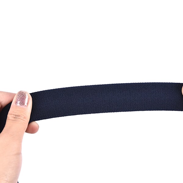 Barn Enfärgad Unisex Canvas Bälten Pojkar Flickor Elastisk Black Black