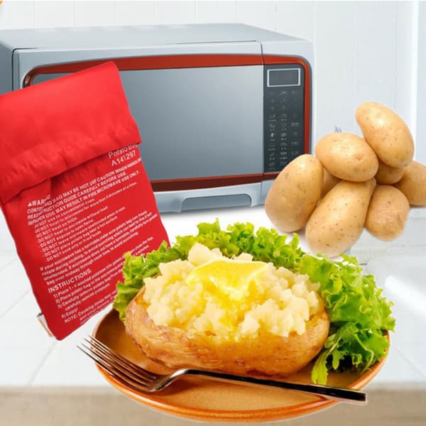 4 st Potatis Mikrovågspåse, Bakad Potatispåse, Mikrovågspotatis B