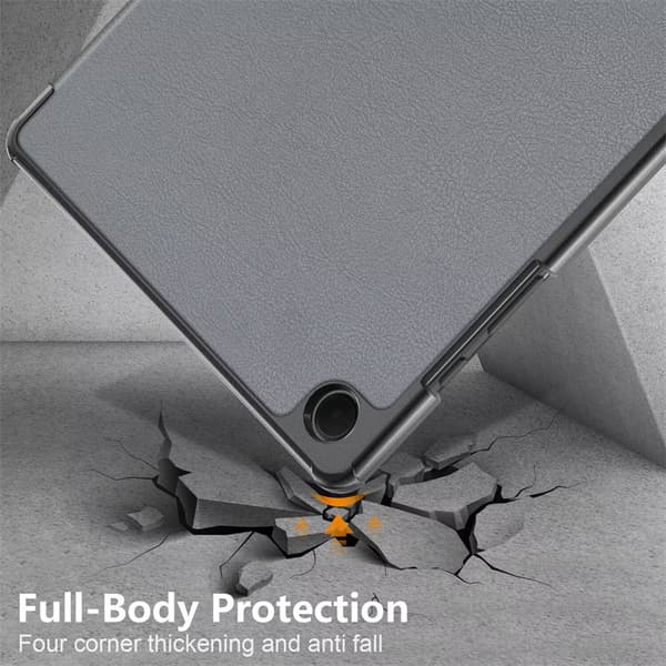Tri-fold PU-läderfodral för surfplatta kompatibelt med 2022 TAB S8 PLUS, S7 FE och 2021 S7 Plus 12.4