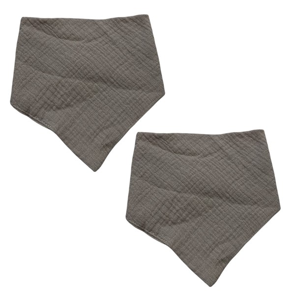 Musslin Haklappar för Bebisar, Mjuka Triangulära Baby Bandana Dregelhaklappar för Pojkar och Flickor, Enfärgade Haklappar för Dreglande och Tandsprickning Style 3