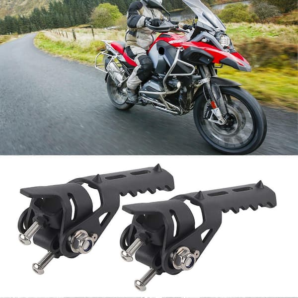 Motorcykel Forreste Fodstøtte Fodpinde Dele Tilbehør til R1200GS 2013-2018 (Sort)