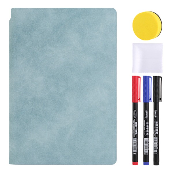 Portabel Liten Whiteboard, Återanvändbar 9,5 * 6,6 tum Anteckningsbok Memo, Kontorsmaterial Hemtillbehör Skrivbordstillbehör blue