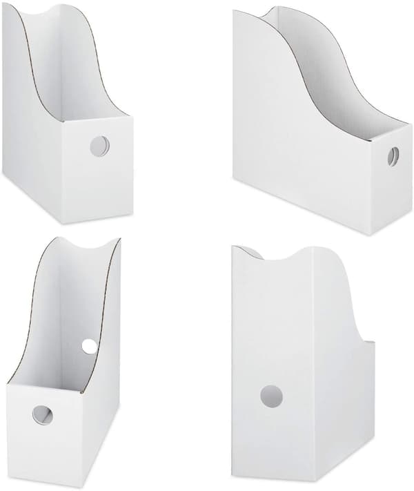 Magasinholder med gyldent marmordesign, 2 stk., Premium
