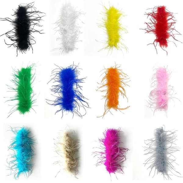 2 damefjer-armbåndstilbehør, velegnet til fester og bryllupper, søde, fluffy armbåndstilbehør til at klappe på håndleddet, himmelblå