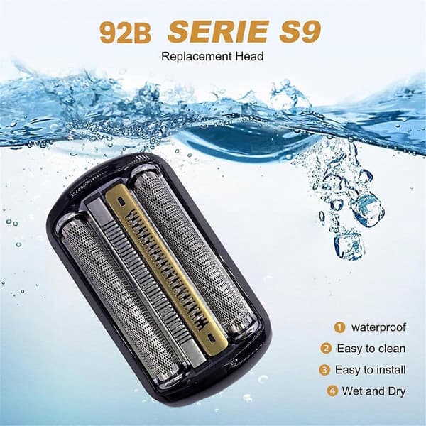 92B erstatning for elektrisk barbermaskin for Series 9 barberblader 9030S,9040S,9050CC,9295CC,9290CC