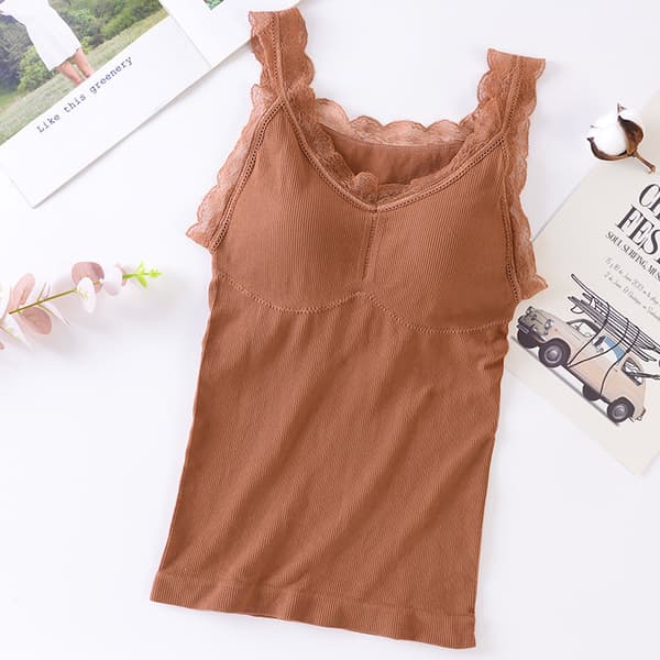 Dameforet Tank Top Termisk Undertøj khaki