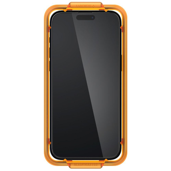 Spigen iPhone 15 2-PACK ALM Glas FC Heltäckande Skärmskydd