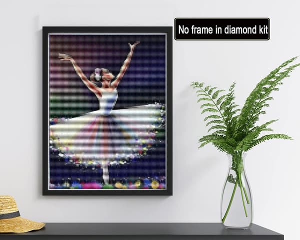 Diamantmaleri 30x40cm 5D Diamantmaleri Dansende Kvinde DIY Cr