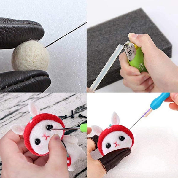 Needle Felting Kit for Beginners, Animal Doll Needle Felting