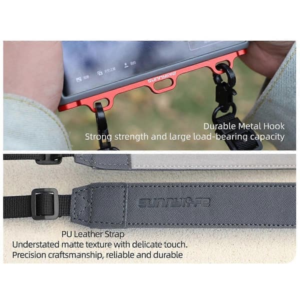 for RC 2/1 fjernkontroll snor bærehåndtak Mini4 Pro multifunksjonell mage støttebrakettsett svart