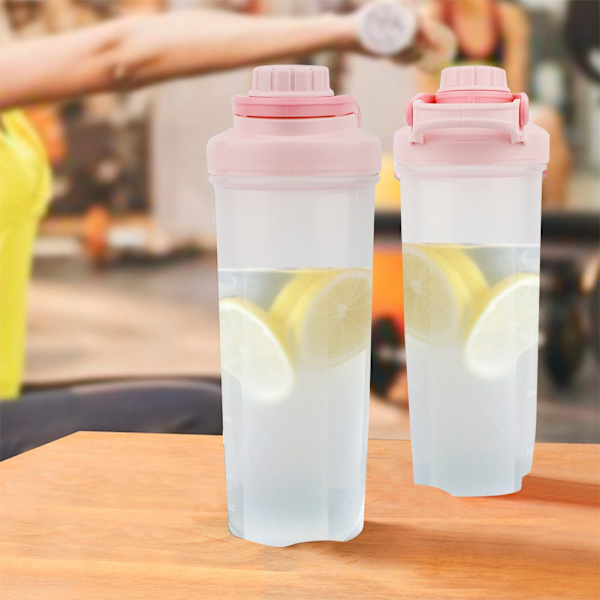 700 ml plastvattenkopp skakningskoppar flaska med skakbollar