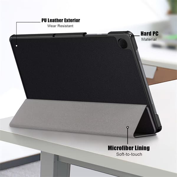 Trefoldbart PU-læder tabletcover kompatibelt med 2020 Tab S6 Lite 10.4 (P610/P615)