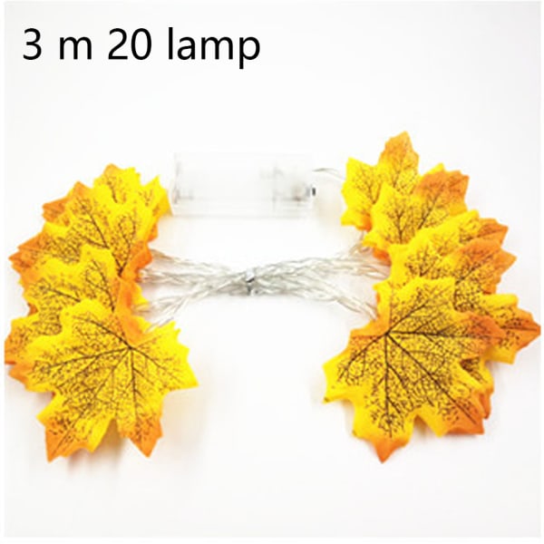 Fall Maple Leaf Garland Fairy Lights Waterproof String Lights
