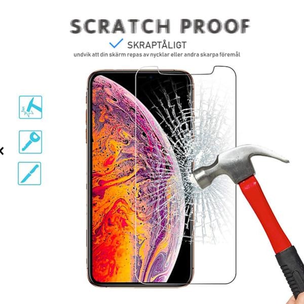 2 Pack Skärmskydd iPhone XS / X --Hög kvalitet!