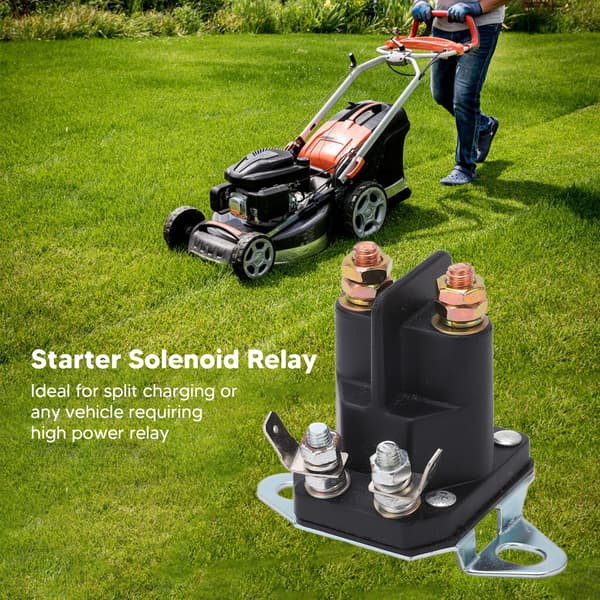 Startrelä för Toro gräsklippare, ersättningsartikelnummer 117-1197 E513075 Ersätter E513075 Kopparspole Högeffekts 12V startrelä för Zero