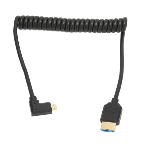 Audio Return Channel, Micro HDMI - HDMI -sovitin, kierrekaapeli, suorakulmainen liitin, 8K 48 Gbps HD Multimedia Interface, Plug and Play