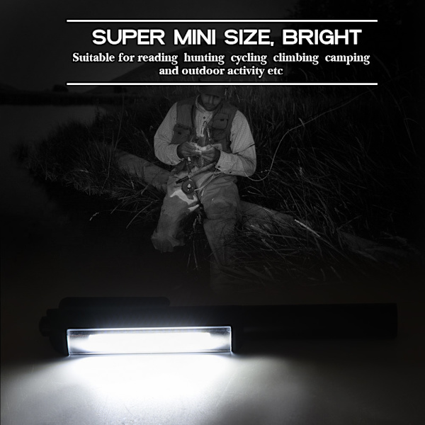 COB 16 LED ficklampa handficka penna arbetslampa magnetisk