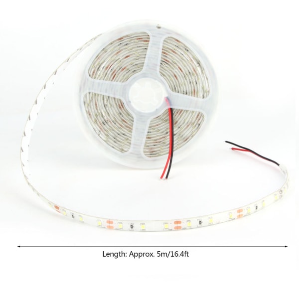 5M 300LED 2835 Ljusremsa Lampa Band med självhäftande tejp för sovrum Bar Dekoration 12V