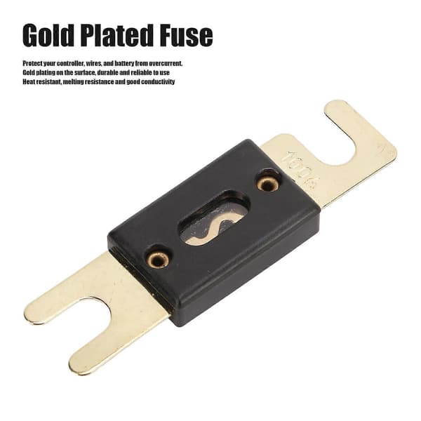 5 stk/sett 12V/24V/32V 100A ANL Bladsikring Gullbelagt Stor Størrelse for Bil Audio Video System