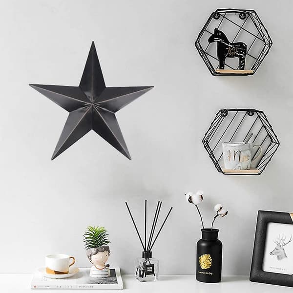 Barn Stars Metallstjerner med slitt effekt, stue, studenthybel, hjemmeinnredning