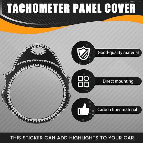 Bil Turteller Trim Ring Instrumentpanel Dashbord Modifikasjonsdeksel for S R55 R56 R57 R58 R59
