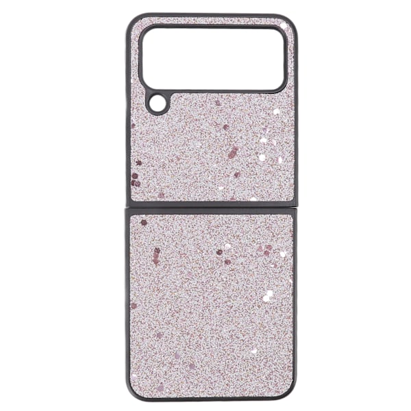 Blank telefonfodral med mockafoder, ABS-material, repbeständigt, vikbart skärmskydd för Samsung Galaxy Z FLIP 4 Rosa