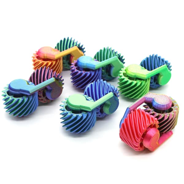 Fidget Spinner – 3D-printet fingerhjul, stressbold, minitoboggan