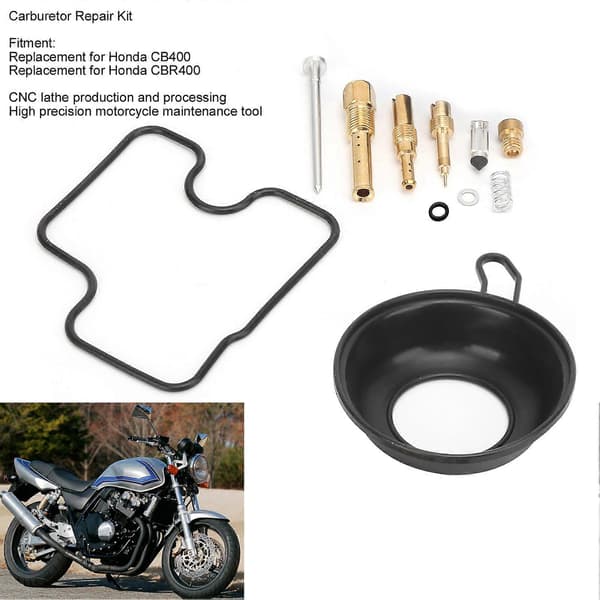 4 sæt karburator reparationssæt motorcykel vedligeholdelsesdel udskiftning til Honda CB400