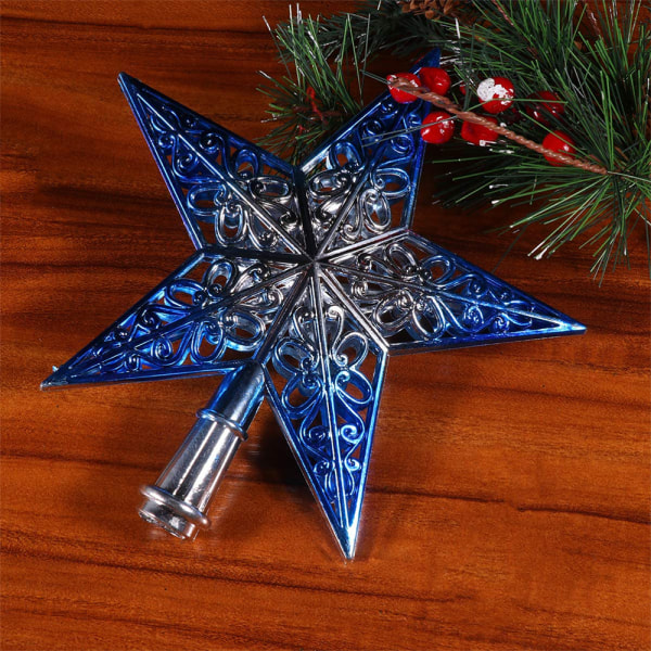 Christmas Tree Star Topper Glittered Xmas Tree Topper