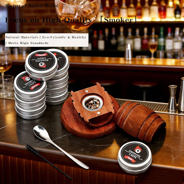 Cocktailryger-sæt i tøndestil, Model A A