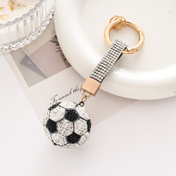 Sæt med 2 VM Fodbold Bil Nøglering Metal Charms