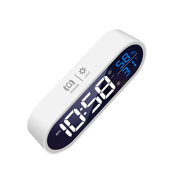 Digital Spegelväckarklocka, Digital LED-klocka, Stor Tid/Temperatur