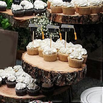 7 stk. Studenterhue Cupcake Toppers Dimissionsfest Dessert Picks Søde Grad Kage Dekoration
