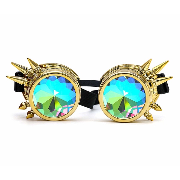 Kalejdoskopglasögon för Raves Trippy Psychedelic Steampunk