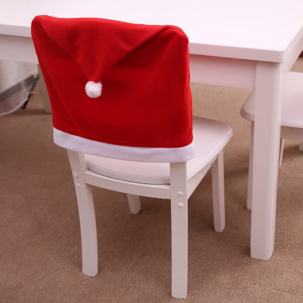 com-four® 4X Premium Stuhlhussen für Weihnachten -