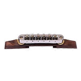Rosenträbas med guld Roller Saddle Stallstycke för Jazzgitarr()