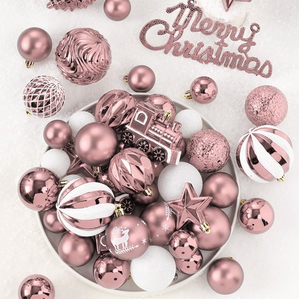Christmas Balls Ornaments, 65PCS Shatterproof Festive Wedding