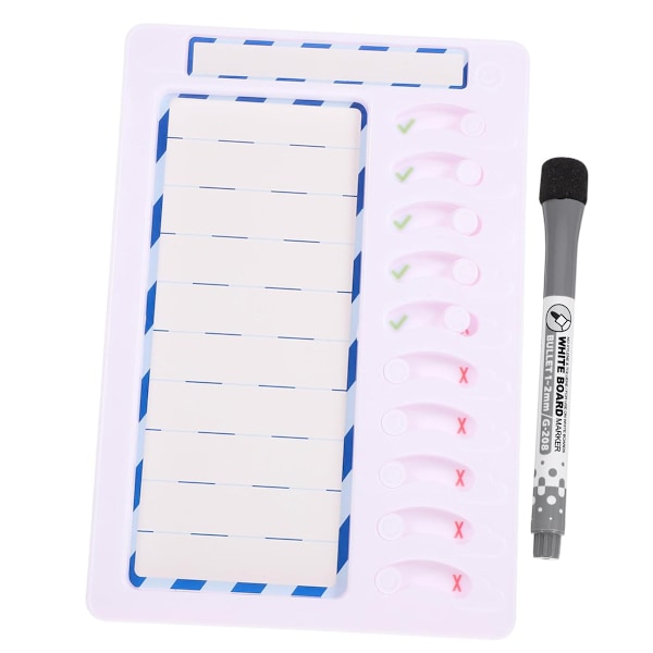 Sysslor Schema för Barn Whiteboard Sysslor Verktyg för Barn Att Göra Lista Checklista Uppgiftstavla Rutinschema Blue