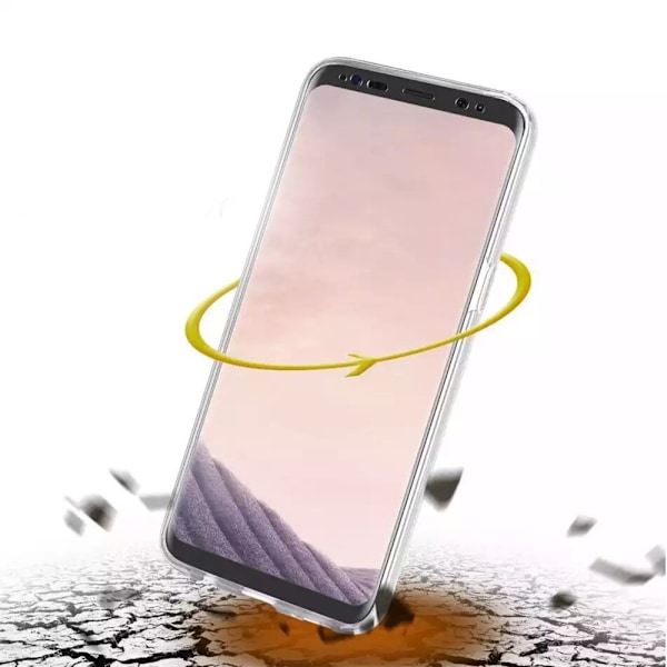 Dubbelt Silikonfodral med Touchfunktion - Samsung Galaxy S10e Svart Svart