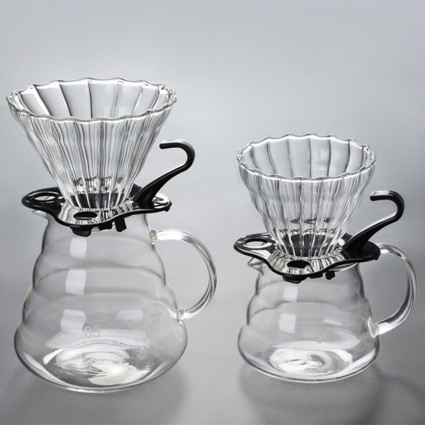 Glasdroppkaffe tratt tratt tjocknat glaskaffe kon