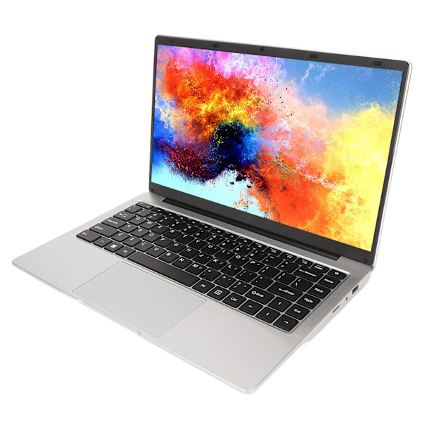 14-tums Laptop för Windows 11, Intel Celeron J4105 CPU 1920x1080 6GB RAM 256G SSD Notebook Dator 100‑240V 6+256G EU-kontakt