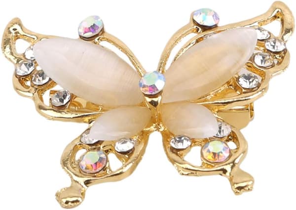 Sommerfuglbrosjer Elegante Rhinestone-brosjer Damekorsas Skjerf Sjal Klestilbehør