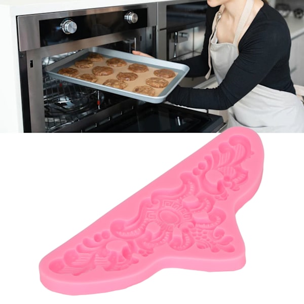 Mångsidig silikonkakform, detaljerade former non-stick yta flexibel för mikrovågsugn kylskåp frys diskmaskin, livsmedelsgodkänd silikon för