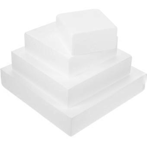 4 stk. Skumkage Model Kubisk-formet Kage Model Bage Kage Model Kage Dummy Model