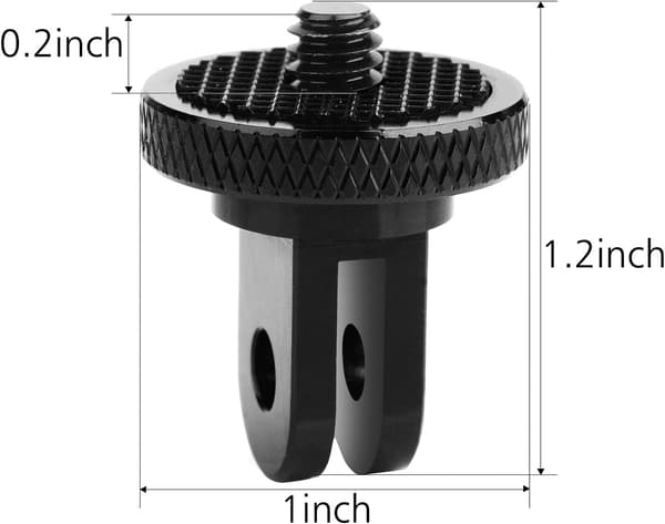 Aluminium stativadapter 1/4-20 kameraholderadaptermontering kompatibel