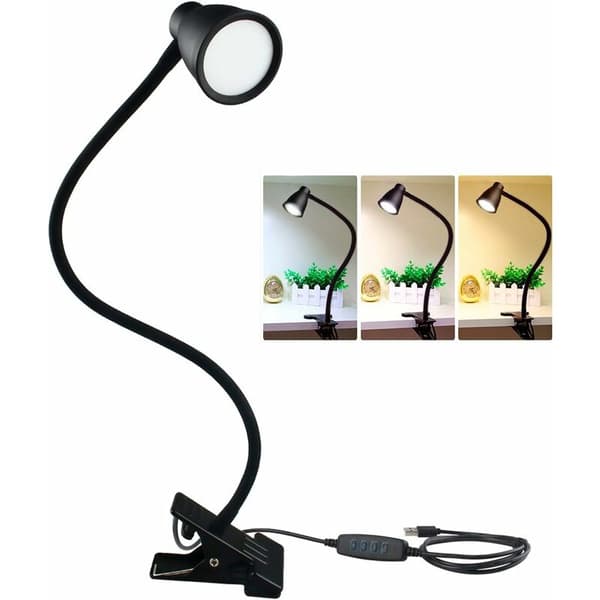 LED Clip Lampe, Klemmeskrivebordslampe, Sengelamper og Bordlamper, Ch