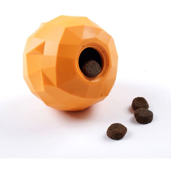 2 st. Oförstörbara Orange Stil Hund Interaktiv Tuggleksak Original