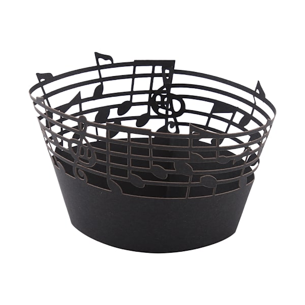 50 st Cupcake Papper Wrapper Musikaliska Noter ihålig Bröllop